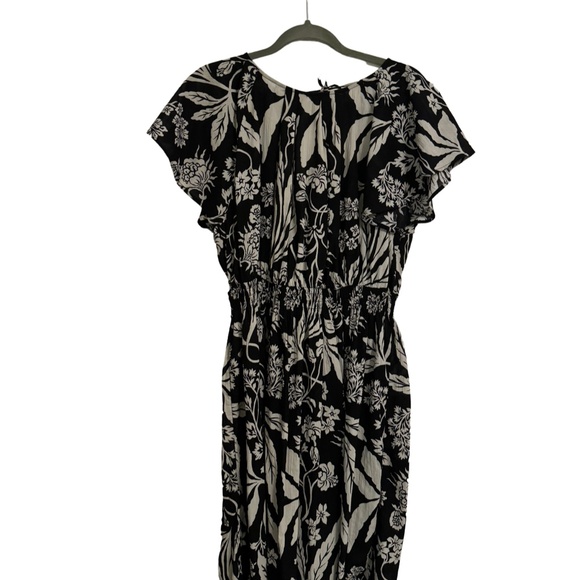 Midi Length Crinkle Cotton Dress size L - Picture 7 of 9
